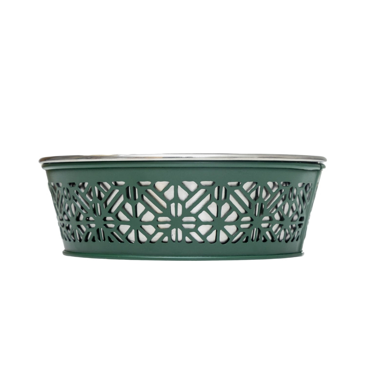 Country Living Farmhouse Stainless Steel Dog Bowls, Set of 2, Small & Medium Dogs