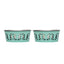 Country Living Farmhouse Stainless Steel Dog Bowls, Set of 2, Small & Medium Dogs