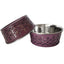 Country Living Farmhouse Stainless Steel Dog Bowls, Set of 2, Small & Medium Dogs