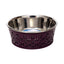 Country Living Farmhouse Stainless Steel Dog Bowls, Set of 2, Small & Medium Dogs