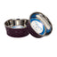 Country Living Farmhouse Stainless Steel Dog Bowls, Set of 2, Small & Medium Dogs