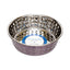 Country Living Set of 2 Hammered Stainless Steel Dog Bowls – Lavender