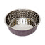 Country Living Set of 2 Hammered Stainless Steel Dog Bowls – Lavender