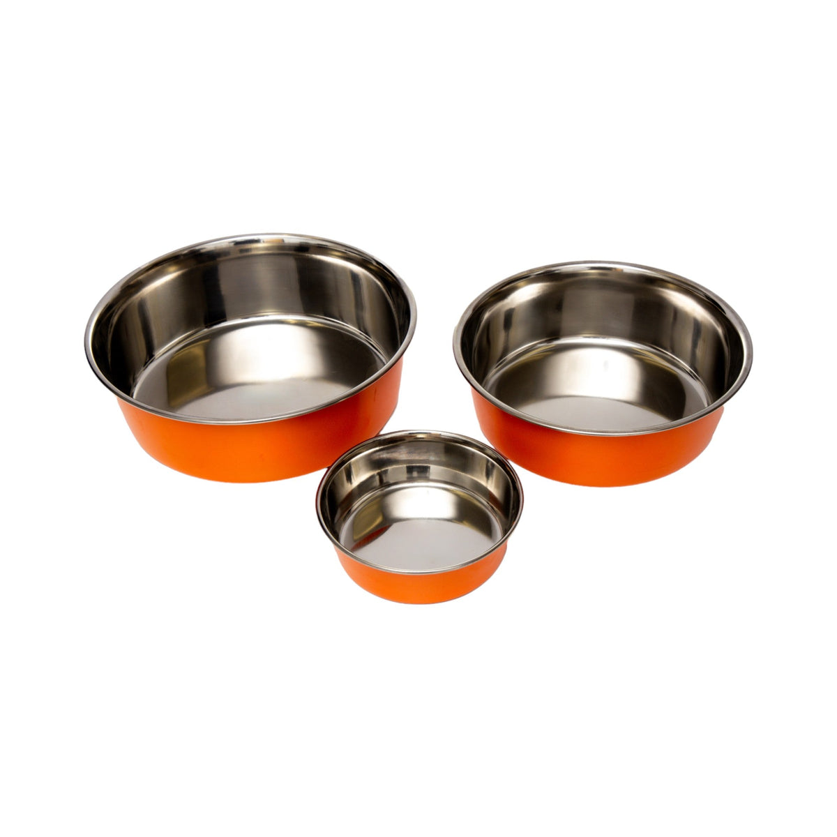 Country Living Heavy-Gauge Stainless Steel Dog Bowls, Set of 2