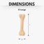 Country Living Nylon Chew Bone Dog Toy, Chicken Flavor, Small 6 Inch & Large 8 Inch