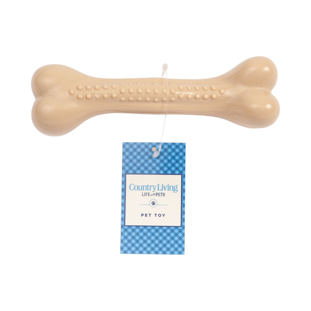 Country Living Nylon Chew Bone Dog Toy, Chicken Flavor, Small 6 Inch & Large 8 Inch