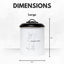 Country Living Dog Treat Canisters, Set of 3 – Black & White