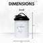 Country Living Dog Treat Canisters, Set of 3 – Black & White