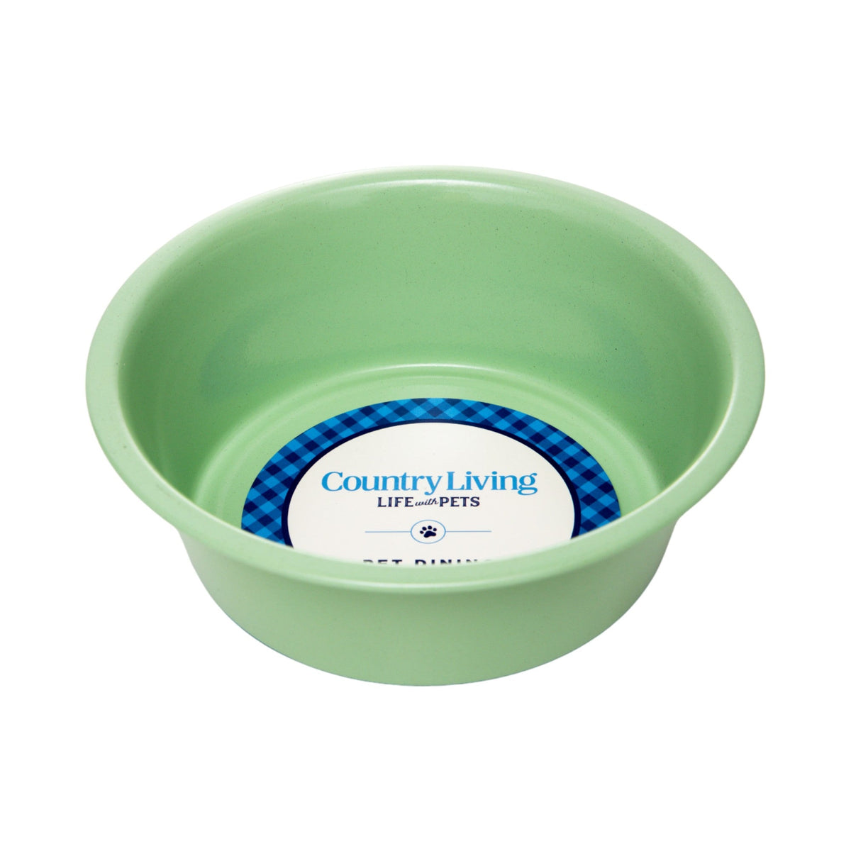 Country Living Coated Heavy Stainless Steel Dog Bowls, Set of 2, Medium & Large Dogs