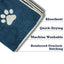 Country Living Large Marine Blue Microfiber Dog Bath Towel, 48 × 22 in