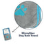 Country Living Large Gray Microfiber Dog Bath Towel, 48 × 22 in