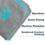 Country Living Large Gray Microfiber Dog Bath Towel, 48 × 22 in