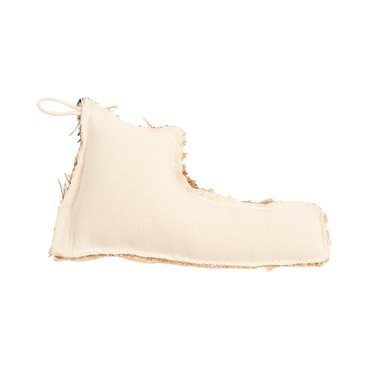 Shoe-Shaped Canvas & Jute Dog Chew Toy