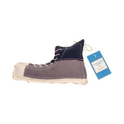 Shoe-Shaped Canvas & Jute Dog Chew Toy