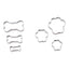 Country Living 6-Piece Stainless Steel Dog Treat Cookie Cutter Set