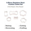Country Living 6-Piece Stainless Steel Dog Treat Cookie Cutter Set
