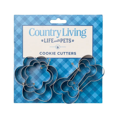 Country Living 6-Piece Stainless Steel Dog Treat Cookie Cutter Set