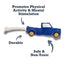 Country Living Blue Pickup Truck Dog Toy with Recycled Faux Leather & Squeaker
