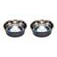 Country Living Farmhouse Stainless Steel Dog Bowls, Set of 2, Small & Medium Dogs
