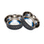 Country Living Farmhouse Stainless Steel Dog Bowls, Set of 2, Small & Medium Dogs