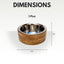 Country Living Stainless Steel Dog Bowl with Cylindrical Mango Wood Holder