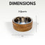 Country Living Stainless Steel Dog Bowl with Cylindrical Mango Wood Holder