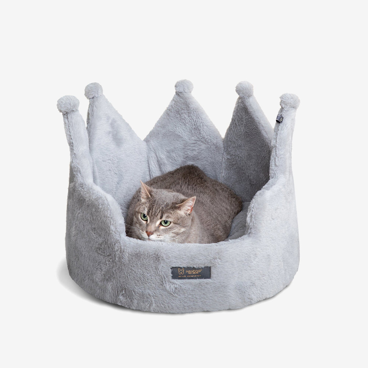 Crown Dog & Cat Fun Bed Cloud Prive Collection - Royal Gray