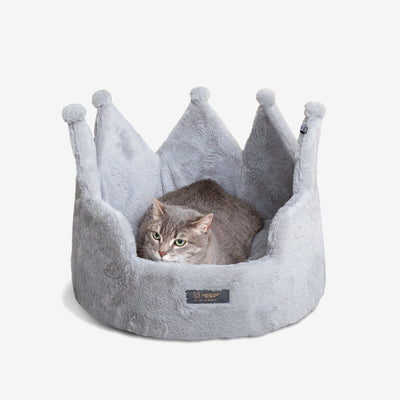 Crown Dog & Cat Fun Bed Cloud Prive Collection - Royal Gray