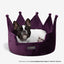 Crown Dog & Cat Fun Bed Cloud Prive Collection - Royal Purple