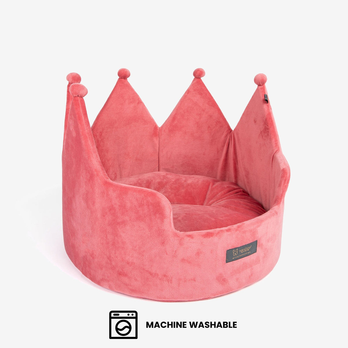 Crown Dog & Cat Fun Bed Prive Collection - Royal Pink