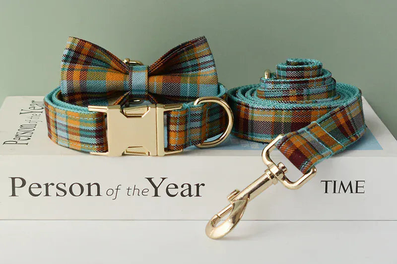 Autumn Blue Plaid Set