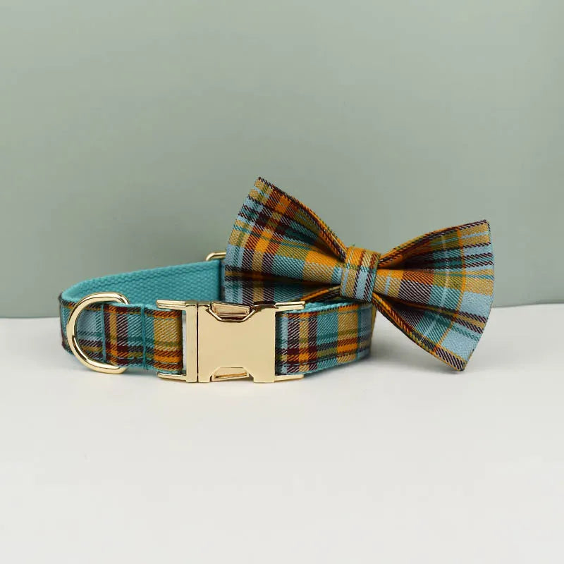 Autumn Blue Plaid Set