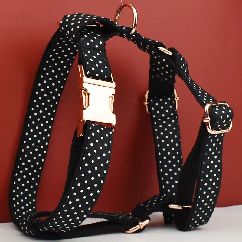Black Polka Dot Print Set