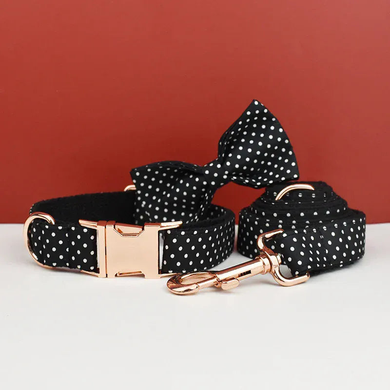Black Polka Dot Print Set