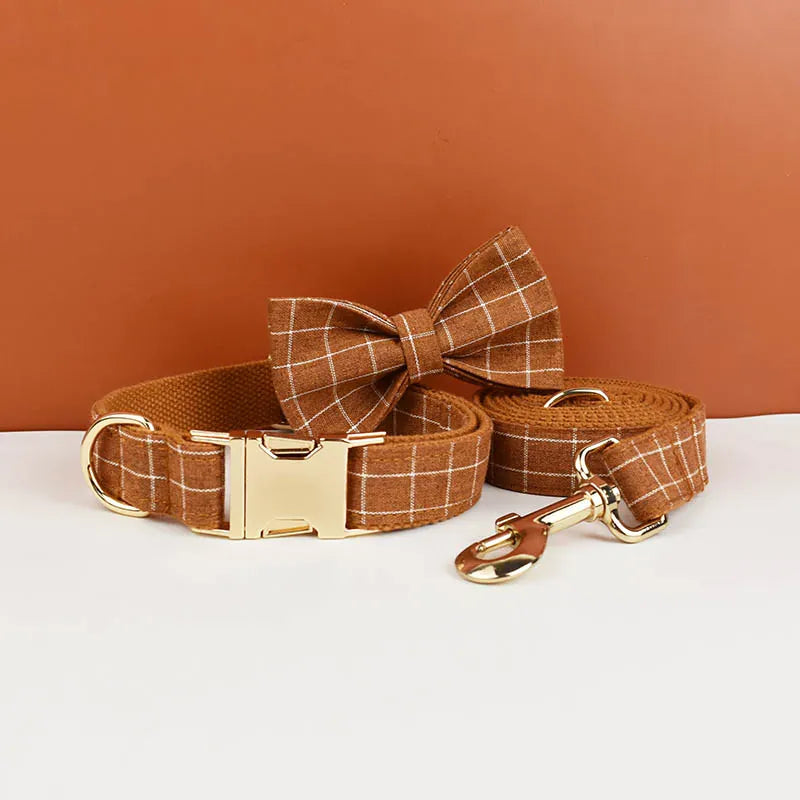 Classic Brown Plaid Set