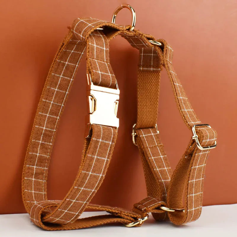 Classic Brown Plaid Set