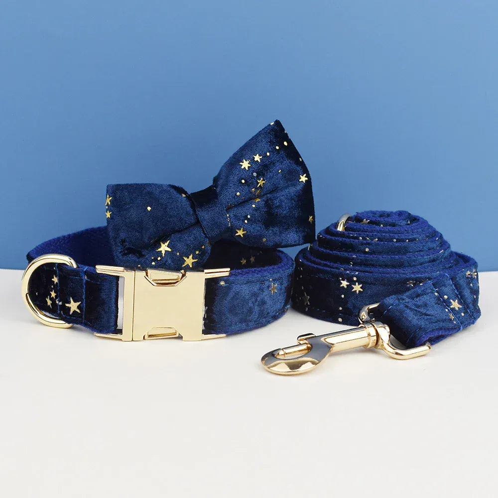 Dark Blue Velvet Set