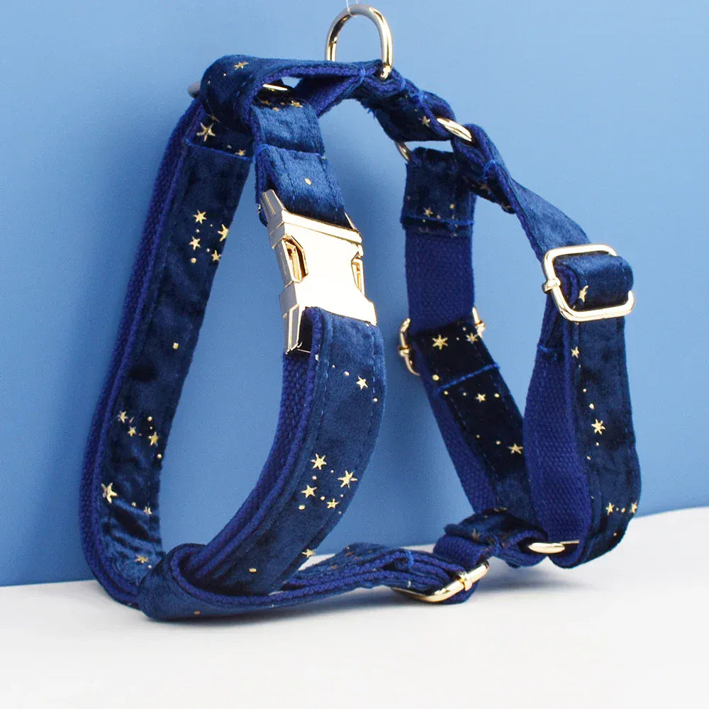 Dark Blue Velvet Set