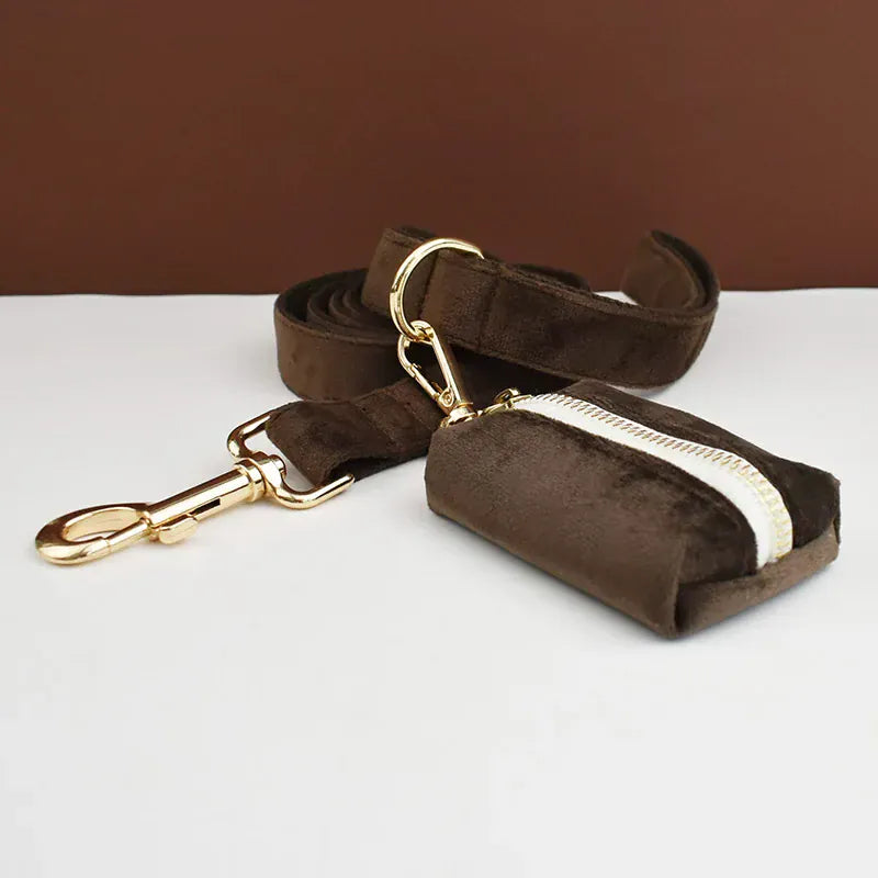 Dark Brown Velvet Set