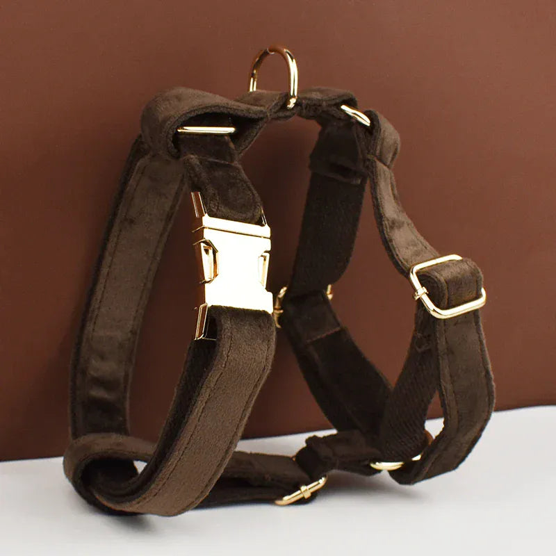 Dark Brown Velvet Set