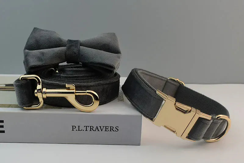 Dark Grey Velvet Set