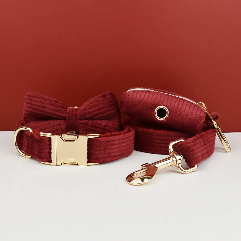 Dark Red Corduroy Set
