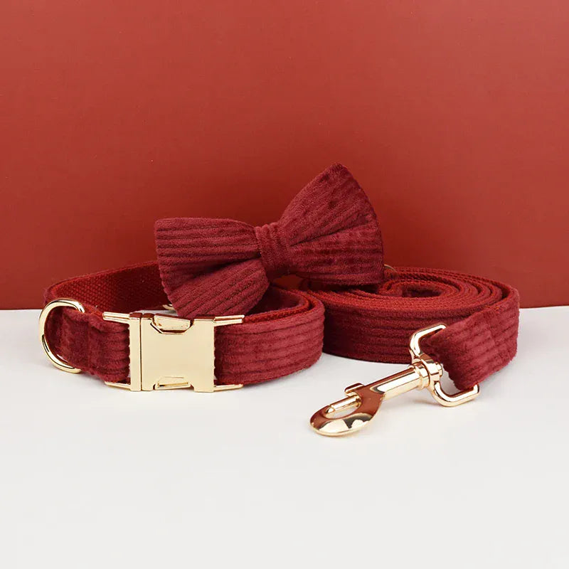 Dark Red Corduroy Set