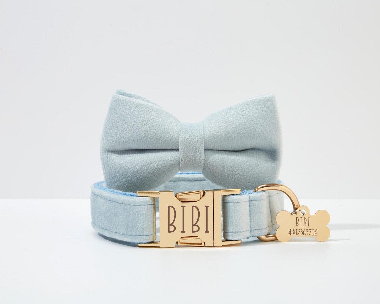 Light Blue Velvet Set