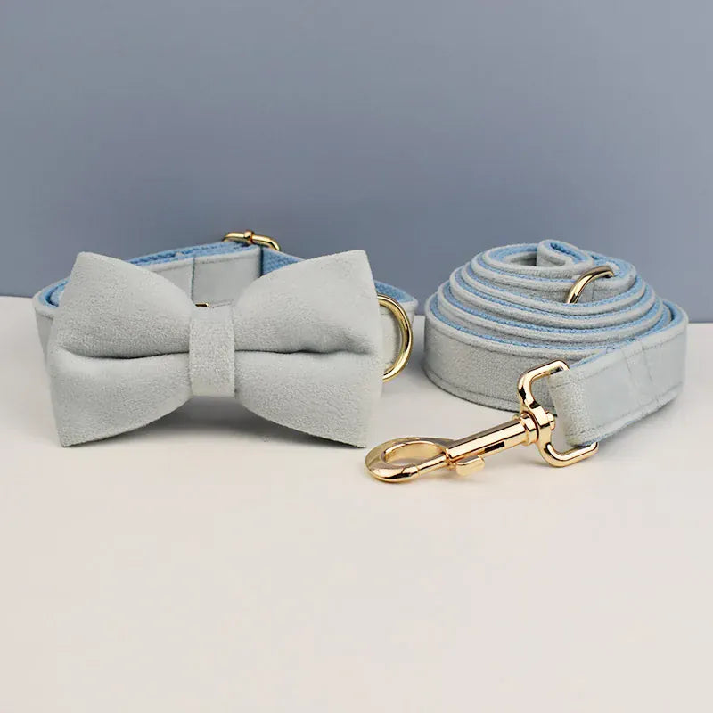 Light Blue Velvet Set
