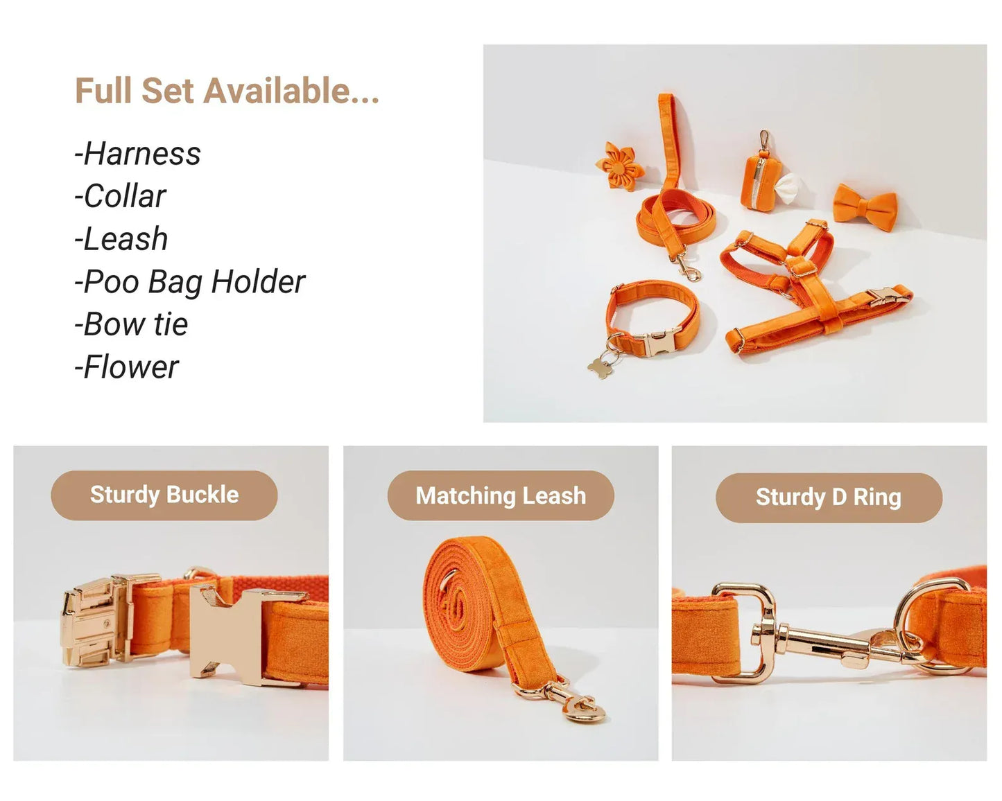 Orange Velvet Set