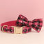Christmas Red Star Plaid Set