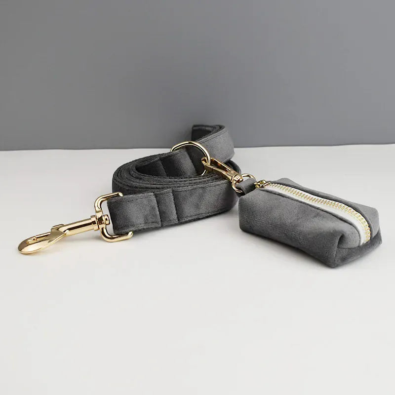 Dark Grey Velvet Set