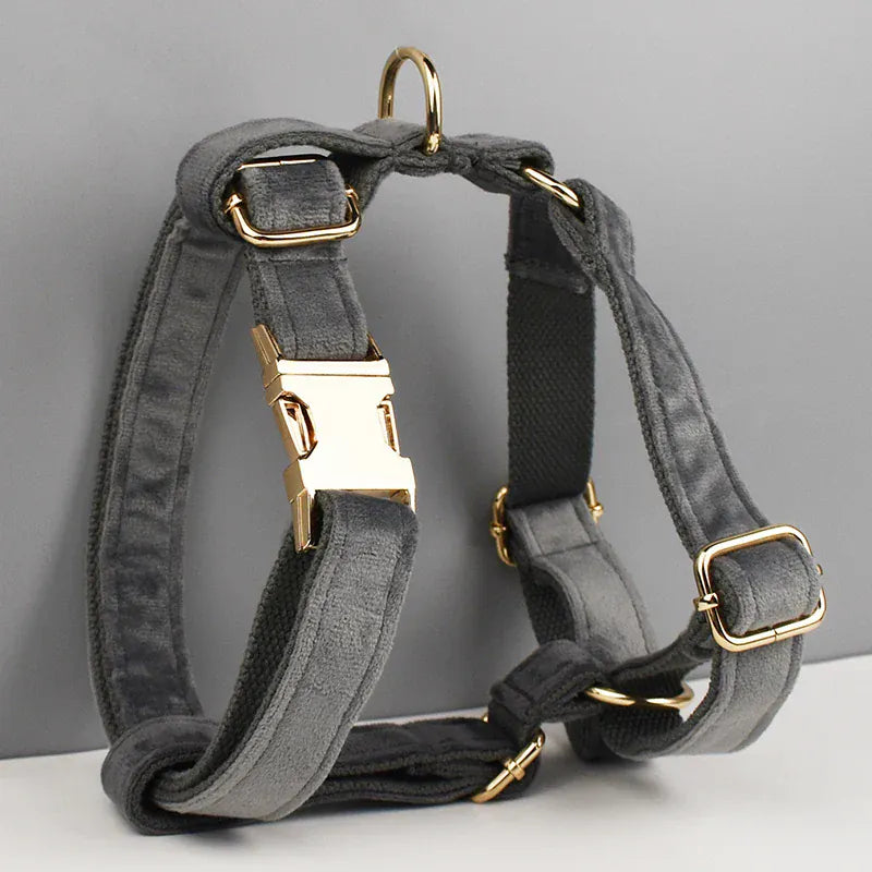 Dark Grey Velvet Set