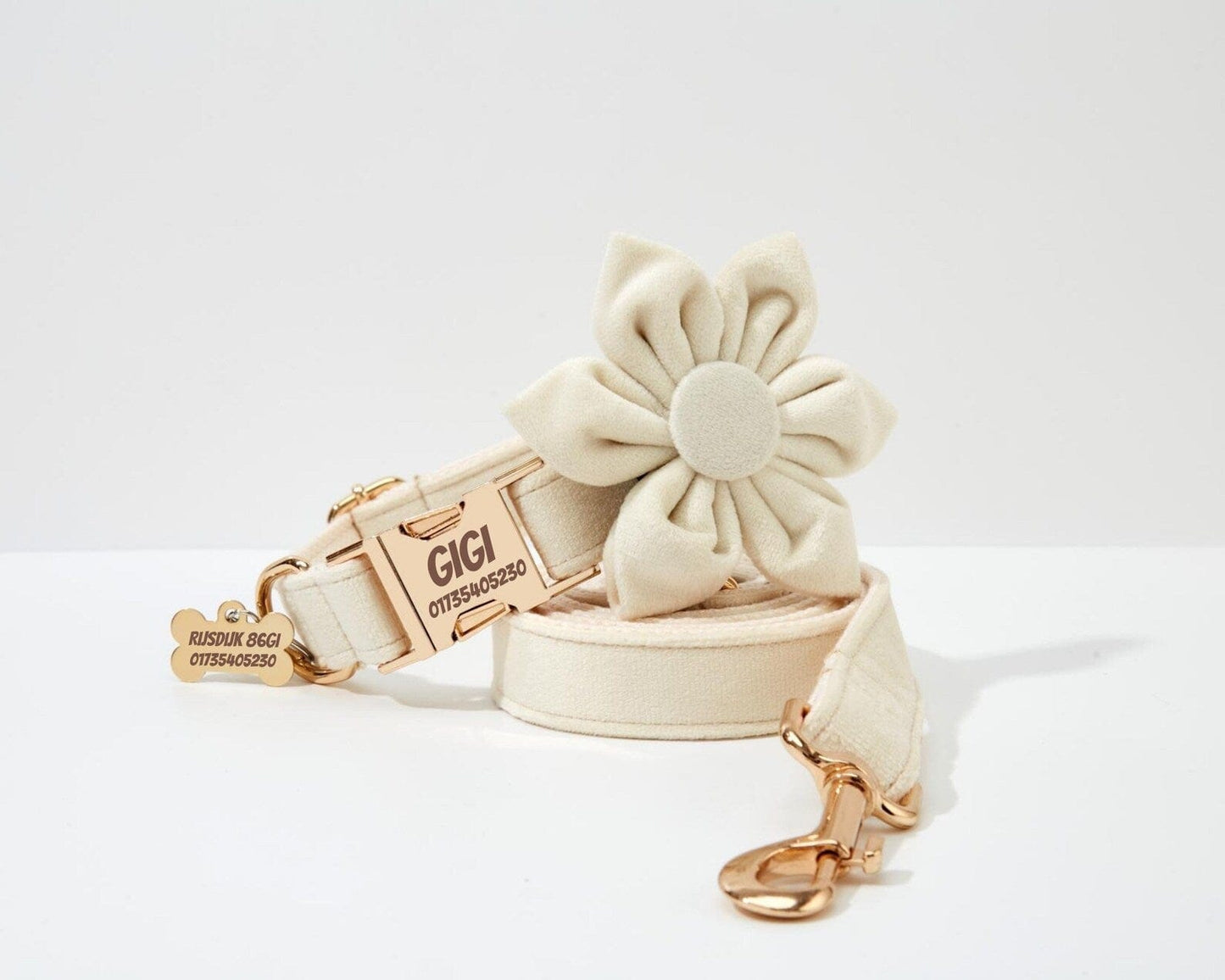 Milky White Velvet Set